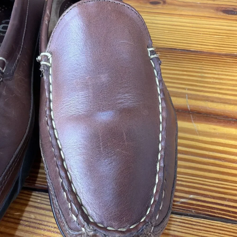 Allen Edmonds Brown Mens Boulder Leather Loafer Size 8E Driving Moc